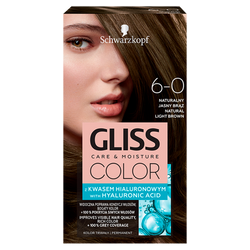 Gliss Color Care & Moisture farba do włosów 6-0 Naturalny Jasny Brąz