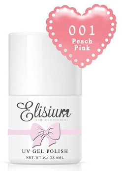 Elisium UV Gel Polish lakier hybrydowy do paznokci 001 Peach Pink 9g