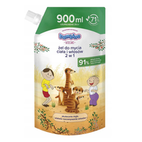Bambino Dzieciaki żel do mycia ciała i włosów 2w1 Bolek i Lolek Surykatki zapas 900ml
