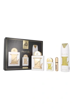 Zestaw Lattafa Peace & Love Edp 100ml + Edp 20ml + Deodorant 200ml