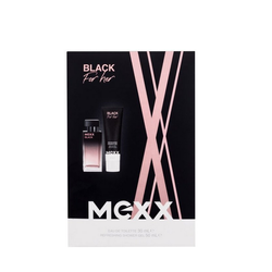Mexx Black For Her zestaw woda toaletowa spray 30ml + żel pod prysznic 50ml