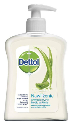 Dettol Nawilżające mydło do rąk w płynie aloes i bambus 250ml