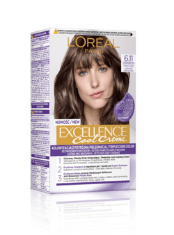 L'Oreal Paris Excellence Cool Creme farba do włosów 6.11 Ultrapopielaty Ciemny Blond