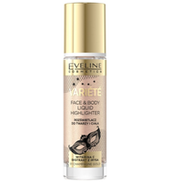 Eveline Cosmetics Variete Liquid Highlighter płynny rozświetlacz do twarzy i ciała 01 Champagne Gold 30ml