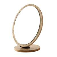 Ecarla Drewniane lusterko kosmetyczne stojące