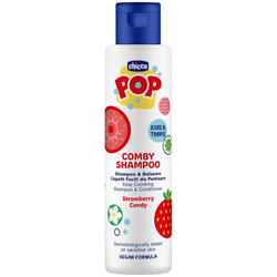Chicco Pop szampon i odżywka 2w1 o zapachu cukierków truskawkowych 250ml