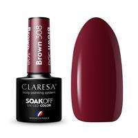 Claresa Soak Off UV/LED Brown lakier hybrydowy 308 5g