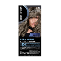 Syoss Permanent Cool Color farba do włosów 6_46 Chłodny Ciemny Blond