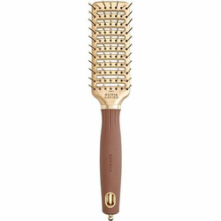 Olivia Garden Expert Style Vent szczotka do włosów z nylonowym włosiem Gold&Brown