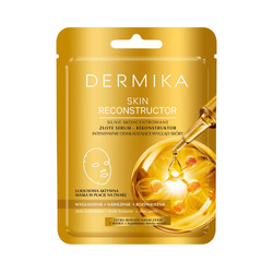 Dermika Skin Reconstructor silnie skoncentrowane złote serum-rekonstruktor intensywnie odmładzający wygląd skóry maska w płacie 1szt