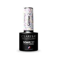 Claresa Soak Off UV/LED Glitter lakier hybrydowy 2 5g