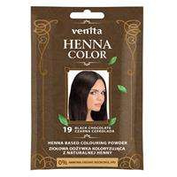 Venita Henna Color ziołowa odżywka koloryzująca z naturalnej henny 19 Czarna Czekolada