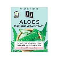 AA Aloes 100% aloe vera extract sorbet dzienno-nocny 48h nawilżająco-kojący 50ml