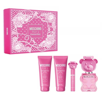 Moschino Toy 2 Bubble Gum zestaw woda toaletowa spray 100ml + żel pod prysznic 100ml + balsam do ciała 100ml + woda toaletowa spray 10ml