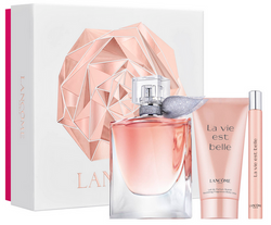 Lancome La Vie Est Belle zestaw woda perfumowana spray 50ml + woda perfumowana spray 10ml + balsam do ciała 50ml