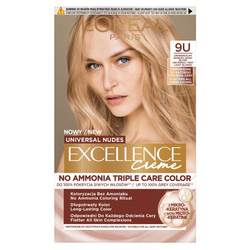 L'Oreal Paris Universal Nudes Excellence Creme pielęgnacyjny krem koloryzujący 9U Uniwersalny Bardzo Jasny Blond