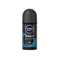 NIVEA Men Deep Black Carbon Beat antyperspirant z aktywnym węglem Roll-On 50ml