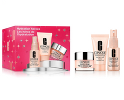 Clinique Hydration Heroes zestaw intensywnie nawilżający żelowy krem do twarzy 30ml + maseczka intensywnie nawilżająca 30ml + mgiełka do twarzy 30ml