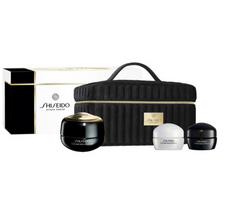 Shiseido Beauty Longevity Ritual For Eyes zestaw krem do okolic oczu i ust 17ml + krem na dzień 15ml + krem do twarzy 15ml + kosmetyczka