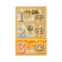 HOLIKA HOLIKA Pig-Nose Clear 3-Step Kit plastry oczyszczające pory na nos 3szt