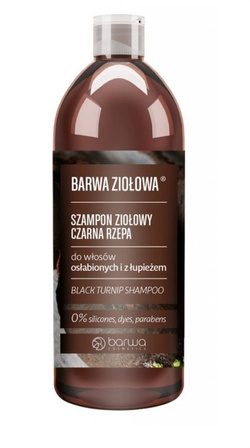 Barwa Szampon ziołowy do włosów osłabionych i z łupieżem Czarna Rzepa 480ml