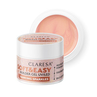 Claresa Soft&amp;Easy Builder Gel żel budujący Dancing Sparkles 90g