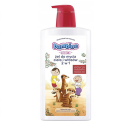 Bambino Dzieciaki żel do mycia ciała i włosów 2w1 Bolek i Lolek Surykatki 1000ml