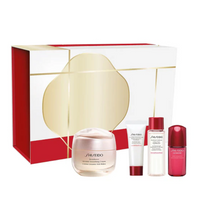 Shiseido Wrinkle Correcting Ritual zestaw krem wygładzający zmarszczki 50ml + pianka oczyszczająca 15ml + lotion do twarzy 30ml + serum przeciwstarzeniowe 10ml