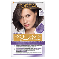 L'Oreal Paris Excellence Cool Creme farba do włosów 5.11 Ultrapopielaty Jasny Brąz