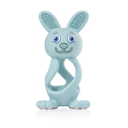 Brush-Baby Bobbie Bunny Teether zabawka-gryzak dla niemowląt Eucalyptus Green