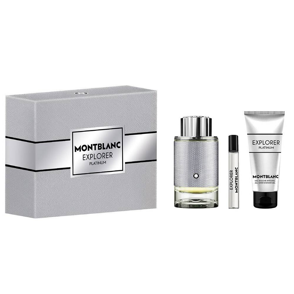 montblanc explorer platinum woda perfumowana 100 ml   zestaw  