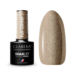 Claresa Soak Off UV/LED Full Glitter lakier hybrydowy 5 5g