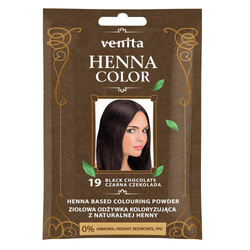 Venita Henna Color ziołowa odżywka koloryzująca z naturalnej henny 19 Czarna Czekolada