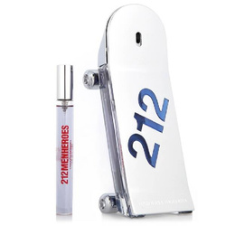 Carolina Herrera 212 Heroes Forever Young Men zestaw woda toaletowa spray 90ml + miniatura wody toaletowej 10ml