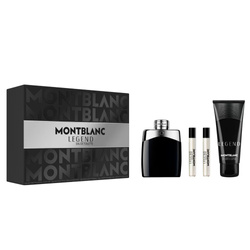 Mont Blanc Legend zestaw woda toaletowa spray 100ml + woda toaletowa spray 2x7.5ml + żel pod prysznic 100ml