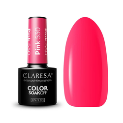 Claresa Color Soak Off UV/LED Pink lakier hybrydowy 530 5g