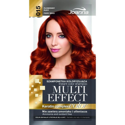 Joanna Multi Effect Color szamponetka koloryzująca 015 Płomienny Rudy 35g