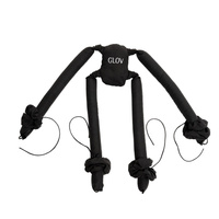 Glov CoolCurl Spider Set wałki do kręcenia włosów na zimno do włosów długiej i średniej długości Black 4szt