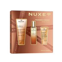Nuxe Iconic Scent zestaw perfumy 30ml + olejek pod prysznic 100ml + perfumowane mleczko do ciała 30ml