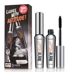 Benefit Lashes With Altitude Travel Set zestaw wydłużający tusz do rzęs Black 2x8.5g