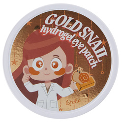 Esfolio Gold Snail Hydrogel Eye Patch hydrożelowe płatki pod oczy ze złotem i filtratem ze śluzu ślimaka 60szt.