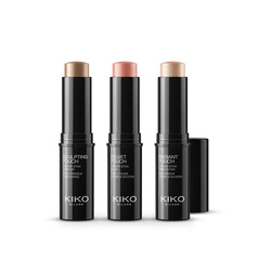 KIKO Milano Contouring Face Set zestaw sztyft do konturowania 10g + róż w sztyfcie 10g + rozświetlacz w sztyfcie 10g