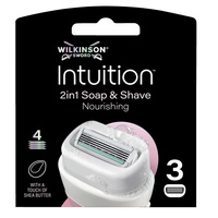 Wilkinson Intuition Nourishing wkłady z 4 ostrzami 3szt
