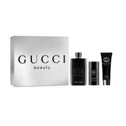 Gucci Guilty Pour Homme zestaw woda perfumowana spray 90ml + żel pod prysznic 50ml + dezodorant sztyft 75ml