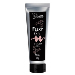 Elisium Flexy Gel żel do przedłużania paznokci Milky 65g
