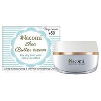 Nacomi Shea Butter Cream krem do twarzy z witaminą E i kwasem hialuronowym 50+ na dzień 50ml