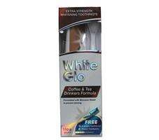 White Glo Coffee & Tea Drinkers Formula wybielająca pasta do zębów dla osób regularnie pijących kawę i herbatę 100ml + szczoteczka