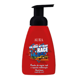 Aura Hot Wheels Hand Foam pianka do mycia rąk Malina 300ml