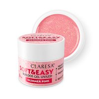 Claresa Soft&amp;Easy Builder Gel żel budujący Glimmer Pink 45g
