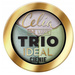 Celia De Luxe Trio Ideal prasowane cienie do powiek 302 4g